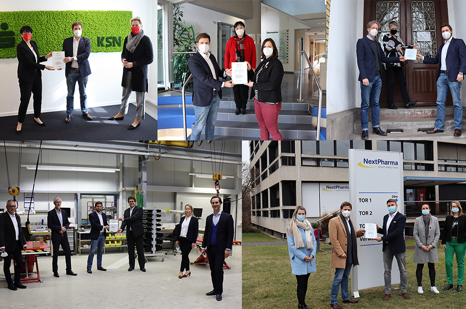 TOPAS_Collage_neu zertifizierte Unternehmen