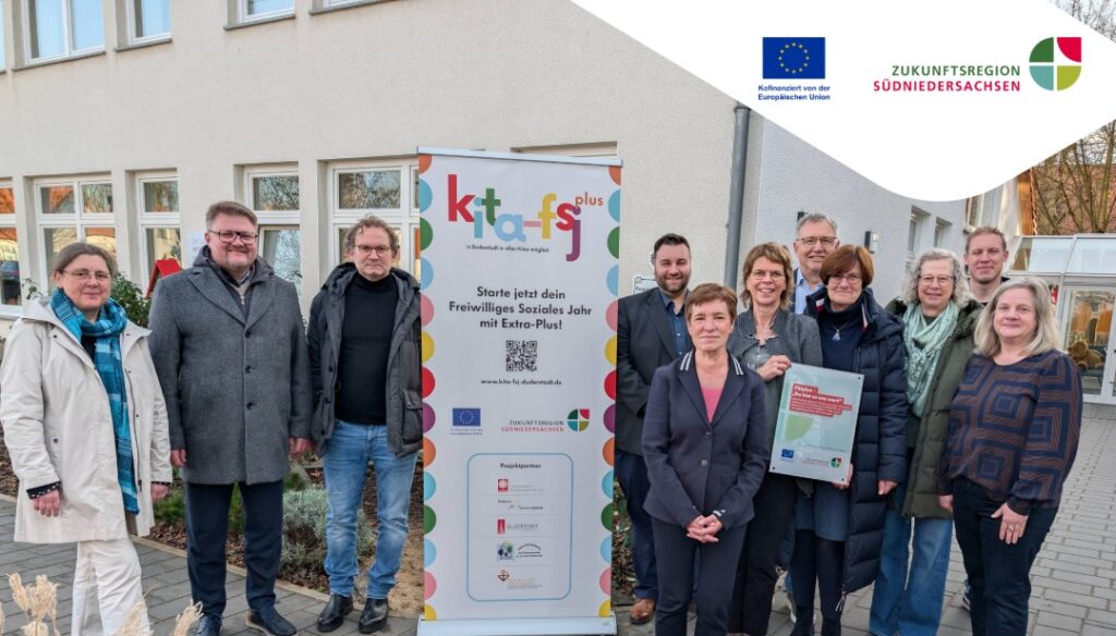 Am 11. November 2025 wurde der Förderbescheid für FSJplus im Rahmen der Zukunftsregion Südniedersachsen an den Sozialraum Duderstadt überreicht.