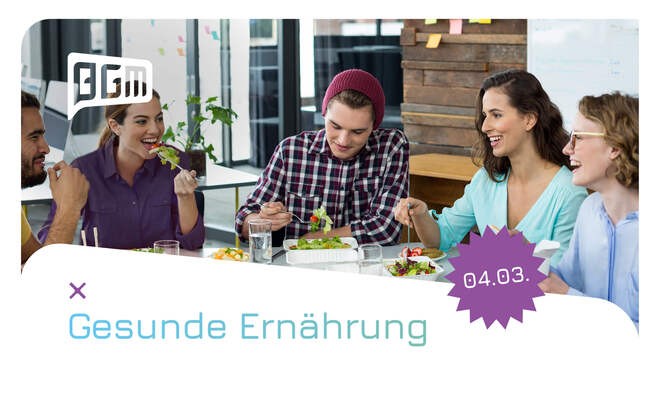Das 5. BGM-FORUM Gesunde Ernährung findet am 4. März 2026 statt.